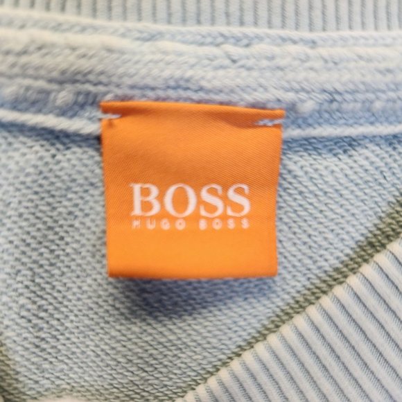 Hugo Boss Men's Light Green Crewneck Pullover Sweater Sweatshirt, Size Medium - Picture 3 of 7